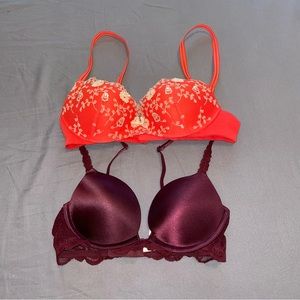 Bundle of Never Worn Victoria’s Secret & VS Pink Push-Up Bras (32B)